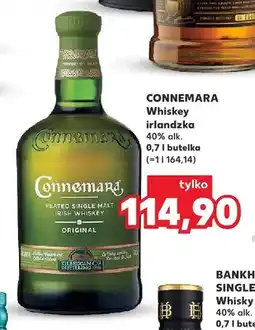 Kaufland Whiskey irlandzka Connemara oferta