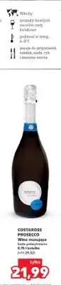 Kaufland Wino musujące Costaross Prosecco wino białe półwytrawne oferta