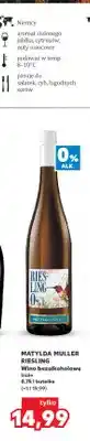 Kaufland Wino bezalkoholowe białe Matylda Müller Riesling oferta