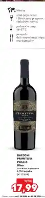 Kaufland Wino czerwone wytrawne Bacconi Primitivo Puglia oferta