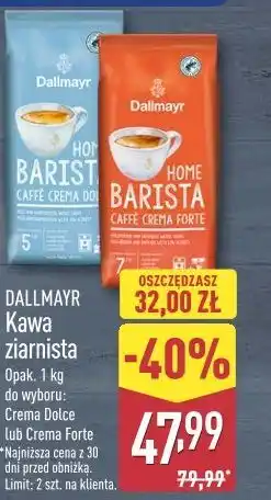 ALDI Dallmayr Kawa ziarnista Barista / Home Barista oferta