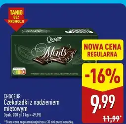 ALDI CHOCEUR Czekoladki z nadzieniem miętowym oferta
