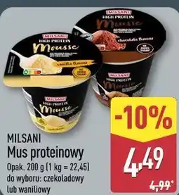 ALDI MILSANI Mus proteinowy oferta