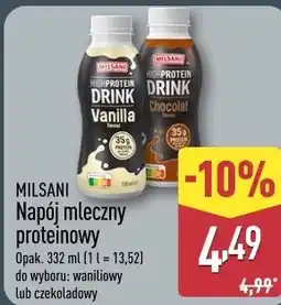 ALDI MILSANI Napój mleczny proteinowy oferta