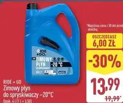 ALDI Ride + Go Zimowy płyn do spryskiwaczy -20°C oferta