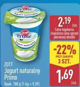 ALDI ZOTT Jogurt naturalny Primo oferta