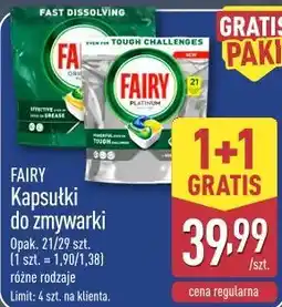 ALDI FAIRY Kapsułki do zmywarki oferta