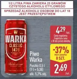 ALDI Warka Classic Piwo oferta
