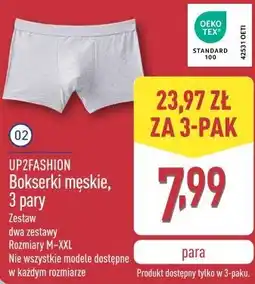 ALDI UP2FASHION Bokserki męskie, 3 pary oferta