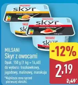ALDI MILSANI Skyr z owocami oferta