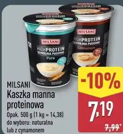 ALDI MILSANI Kaszka manna proteinowa oferta