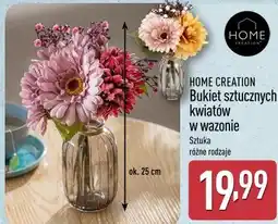 ALDI HOME CREATION Bukiet sztucznych kwiatów w wazonie oferta