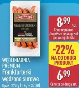 ALDI Wedliniarnia Premium Frankfurterki wędzone surowe oferta