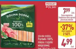ALDI Dolina Dobra Parówki 100% mięsa z szynki wieprzowej oferta