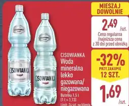 ALDI Cisowianka Woda mineralna lekko gazowana/niegazowana oferta