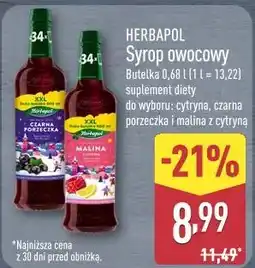ALDI HERBAPOL Syrop owocowy oferta