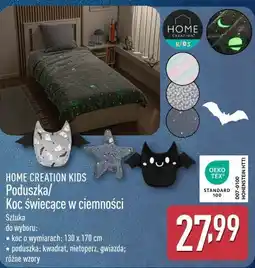 ALDI Poduszka/Koc świecące w ciemności HOME CREATION KIDS oferta