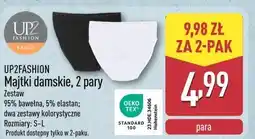 ALDI UP2FASHION Majtki damskie, 2 pary oferta