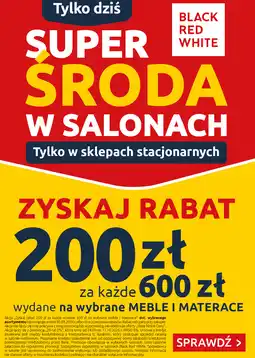 Black Red White Super środa w salonach Black Red White oferta