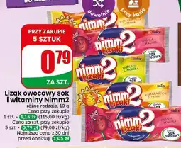 Dino Lizak owocowy sok i witaminy Nimm2 oferta
