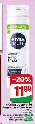 Dino Pianka do golenia Sensitive Nivea Men oferta