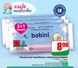 Dino Chusteczki nawilżane z witaminą E Bobini 3-pak oferta