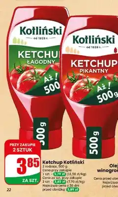 Dino Ketchup Kotliński łagodny oferta