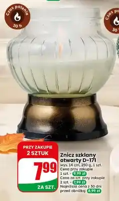 Dino Znicz szklany otwarty D-171 oferta
