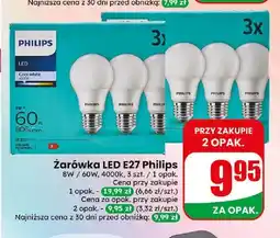 Dino Żarówka LED E27 Philips 3-pak oferta