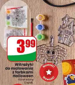 Dino Witrażyki do malowania z farbkami Halloween oferta