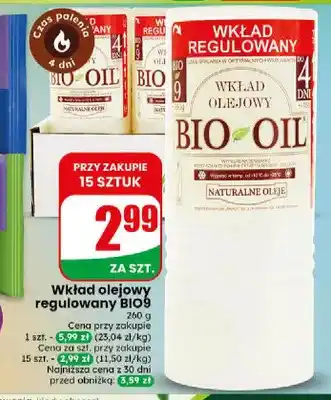 Wkład olejowy regulowany BIO9 Bio Oil