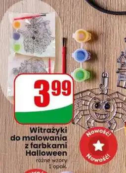 Dino Witrażyki do malowania z farbkami Halloween oferta