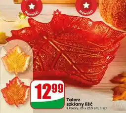 Dino Talerz szklany liść oferta