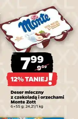 Netto Deser mleczny z czekoladą i orzechami Monte Zott 6-pak oferta