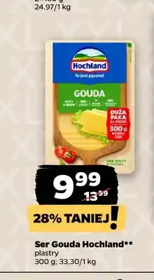Netto Ser gouda w plastrach Hochland oferta