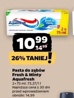 Netto Pasta do zębów Fresh & Minty Aquafresh 2-pak oferta