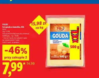 Lidl Ser gouda w kawałku XXL Pilos oferta