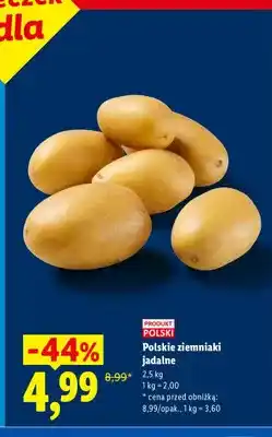 Lidl Ziemniaki jadalne polskie oferta
