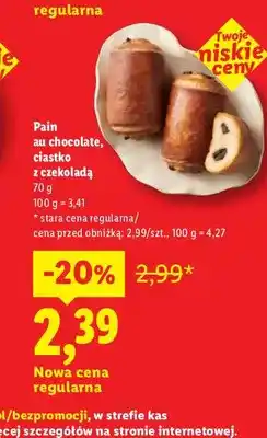 Lidl Pain au chocolate ciastko z czekoladą oferta