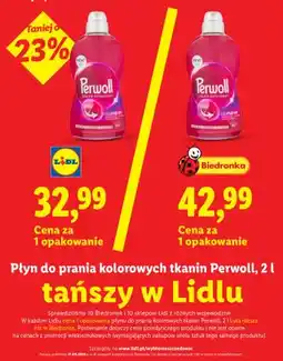 Lidl Płyn do prania kolorowych tkanin Perwoll oferta