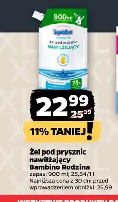 Netto Żel pod prysznic nawilżający Bambino Rodzina zapas oferta