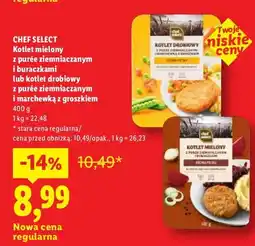 Lidl Kotlet mielony z purée ziemniaczanym i buraczkami Chef Select oferta