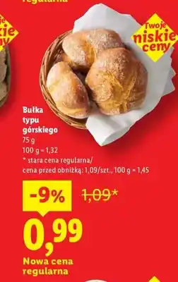 Lidl Bułka typu górskiego oferta