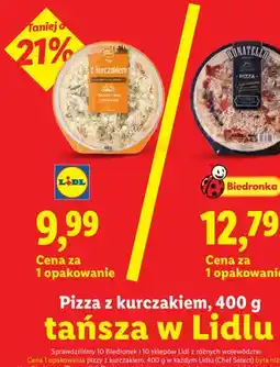 Lidl Pizza z kurczakiem Chef Select oferta