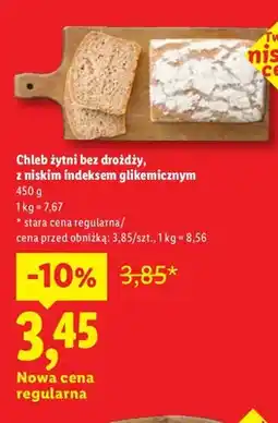 Lidl Chleb żytni bez drożdży z niskim indeksem glikemicznym oferta