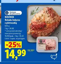 Lidl Rolada indycza z pietruszką Rzeźnik oferta