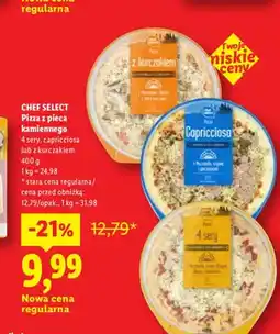 Lidl Pizza z pieca kamiennego 4 sery Chef Select oferta