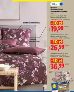 Lidl Pościel dwustronna z mikrowłókna satynowego 140x200 cm Livarno oferta