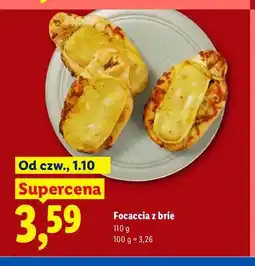 Lidl Focaccia z brie oferta