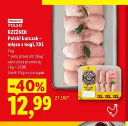 Lidl Polski kurczak mięso z nogi XXL Rzeźnik oferta